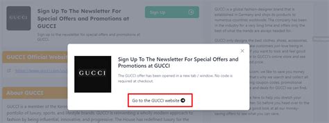 gucci codes coupons|gucci bag discount code.